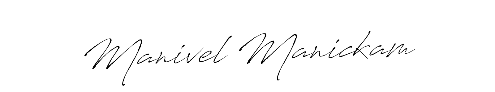 You should practise on your own different ways (Antro_Vectra) to write your name (Manivel Manickam) in signature. don't let someone else do it for you. Manivel Manickam signature style 6 images and pictures png