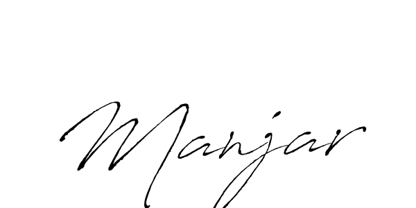 How to Draw Manjar signature style? Antro_Vectra is a latest design signature styles for name Manjar. Manjar signature style 6 images and pictures png