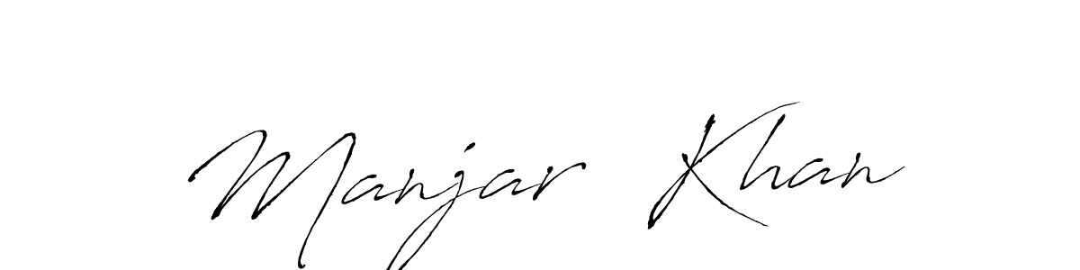 Use a signature maker to create a handwritten signature online. With this signature software, you can design (Antro_Vectra) your own signature for name Manjar  Khan. Manjar  Khan signature style 6 images and pictures png