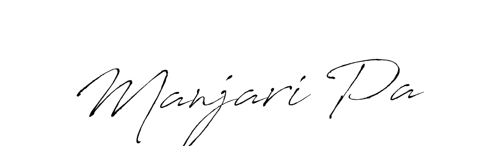 Also You can easily find your signature by using the search form. We will create Manjari Pa name handwritten signature images for you free of cost using Antro_Vectra sign style. Manjari Pa signature style 6 images and pictures png