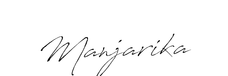 Make a beautiful signature design for name Manjarika. With this signature (Antro_Vectra) style, you can create a handwritten signature for free. Manjarika signature style 6 images and pictures png