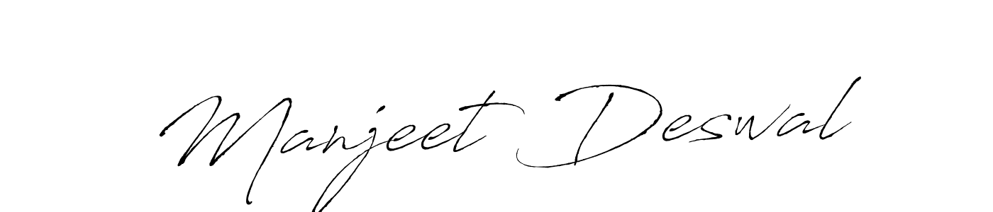 Make a short Manjeet Deswal signature style. Manage your documents anywhere anytime using Antro_Vectra. Create and add eSignatures, submit forms, share and send files easily. Manjeet Deswal signature style 6 images and pictures png