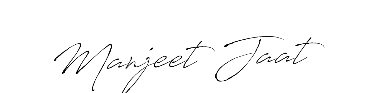Create a beautiful signature design for name Manjeet Jaat. With this signature (Antro_Vectra) fonts, you can make a handwritten signature for free. Manjeet Jaat signature style 6 images and pictures png