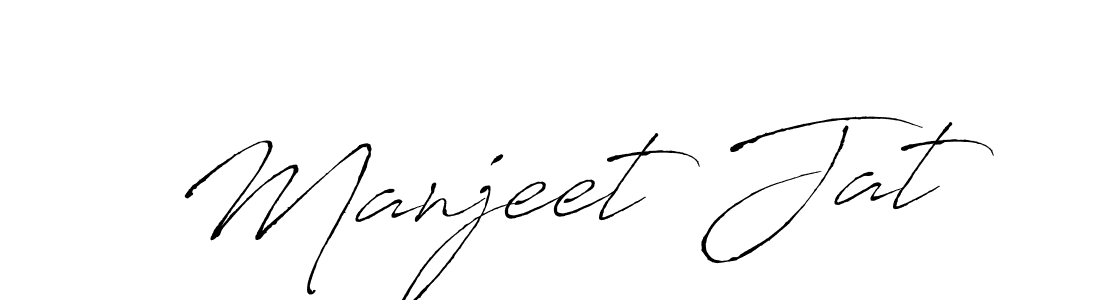 How to make Manjeet Jat signature? Antro_Vectra is a professional autograph style. Create handwritten signature for Manjeet Jat name. Manjeet Jat signature style 6 images and pictures png