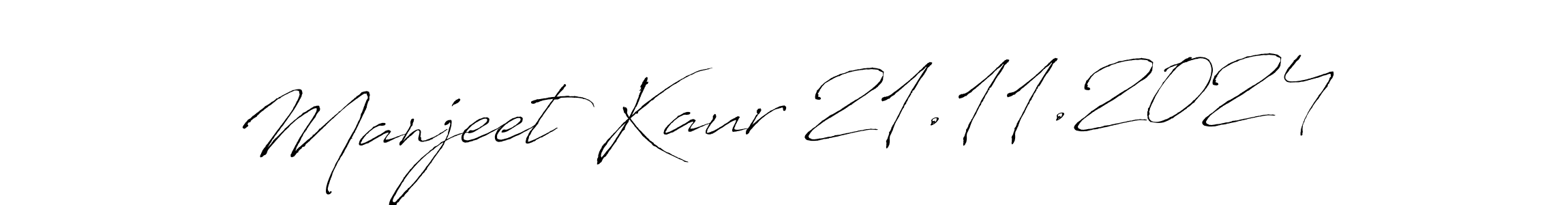 The best way (Antro_Vectra) to make a short signature is to pick only two or three words in your name. The name Manjeet Kaur 21.11.2024 include a total of six letters. For converting this name. Manjeet Kaur 21.11.2024 signature style 6 images and pictures png