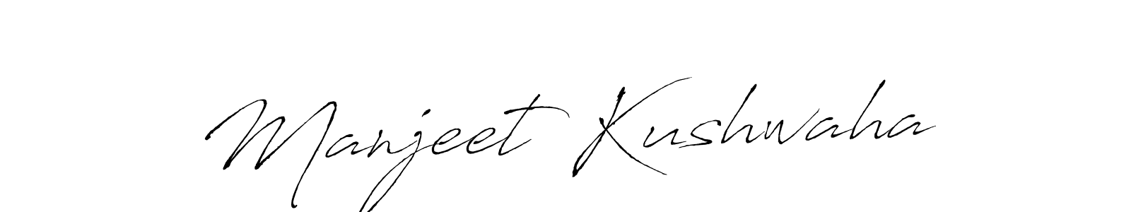 Also we have Manjeet Kushwaha name is the best signature style. Create professional handwritten signature collection using Antro_Vectra autograph style. Manjeet Kushwaha signature style 6 images and pictures png