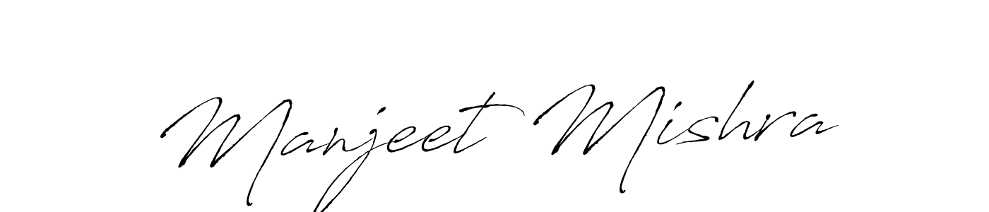 Manjeet Mishra stylish signature style. Best Handwritten Sign (Antro_Vectra) for my name. Handwritten Signature Collection Ideas for my name Manjeet Mishra. Manjeet Mishra signature style 6 images and pictures png