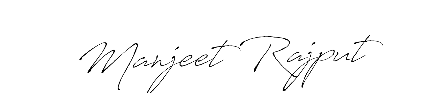 How to make Manjeet Rajput signature? Antro_Vectra is a professional autograph style. Create handwritten signature for Manjeet Rajput name. Manjeet Rajput signature style 6 images and pictures png