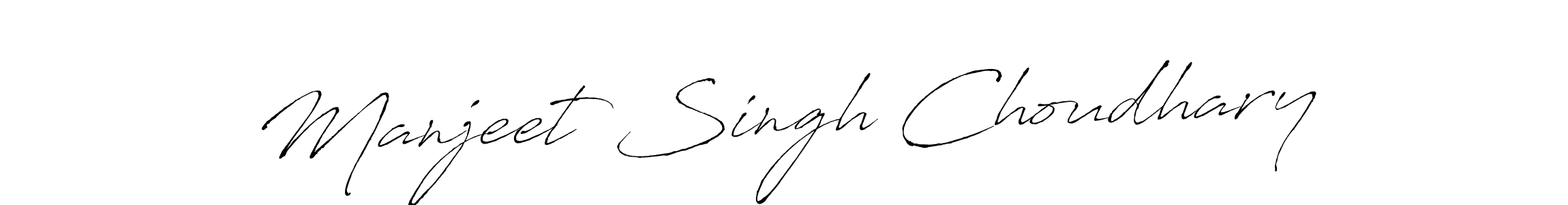 How to make Manjeet Singh Choudhary name signature. Use Antro_Vectra style for creating short signs online. This is the latest handwritten sign. Manjeet Singh Choudhary signature style 6 images and pictures png