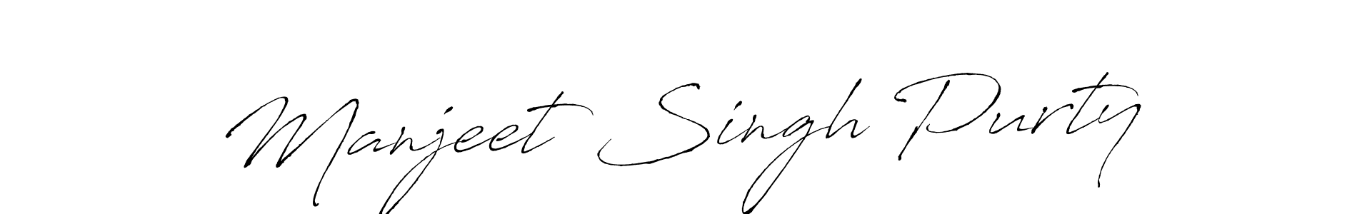 Use a signature maker to create a handwritten signature online. With this signature software, you can design (Antro_Vectra) your own signature for name Manjeet Singh Purty. Manjeet Singh Purty signature style 6 images and pictures png