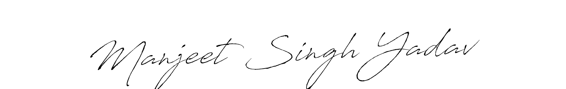 Also we have Manjeet Singh Yadav name is the best signature style. Create professional handwritten signature collection using Antro_Vectra autograph style. Manjeet Singh Yadav signature style 6 images and pictures png