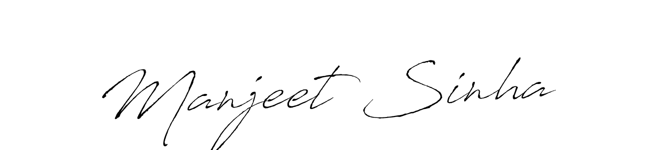 Also You can easily find your signature by using the search form. We will create Manjeet Sinha name handwritten signature images for you free of cost using Antro_Vectra sign style. Manjeet Sinha signature style 6 images and pictures png