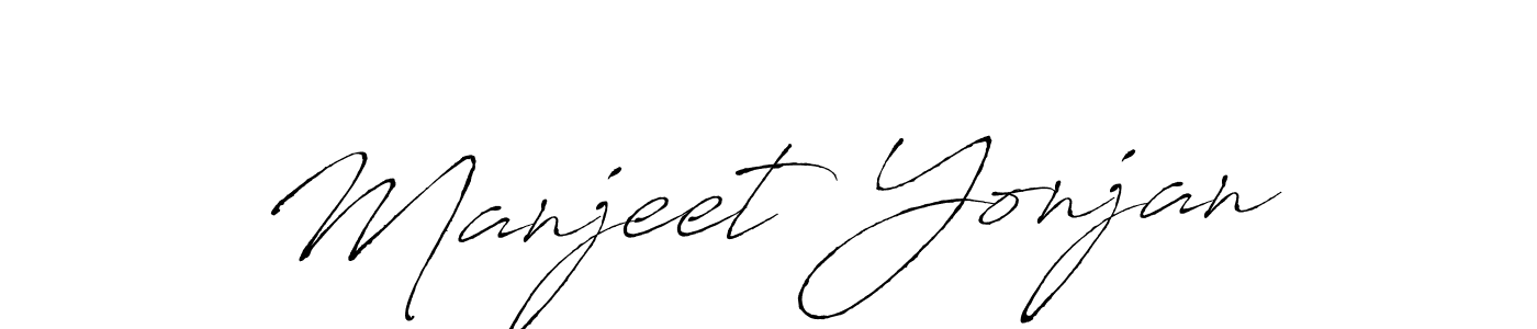 Also You can easily find your signature by using the search form. We will create Manjeet Yonjan name handwritten signature images for you free of cost using Antro_Vectra sign style. Manjeet Yonjan signature style 6 images and pictures png