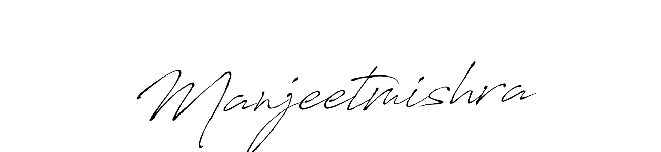 Make a beautiful signature design for name Manjeetmishra. With this signature (Antro_Vectra) style, you can create a handwritten signature for free. Manjeetmishra signature style 6 images and pictures png