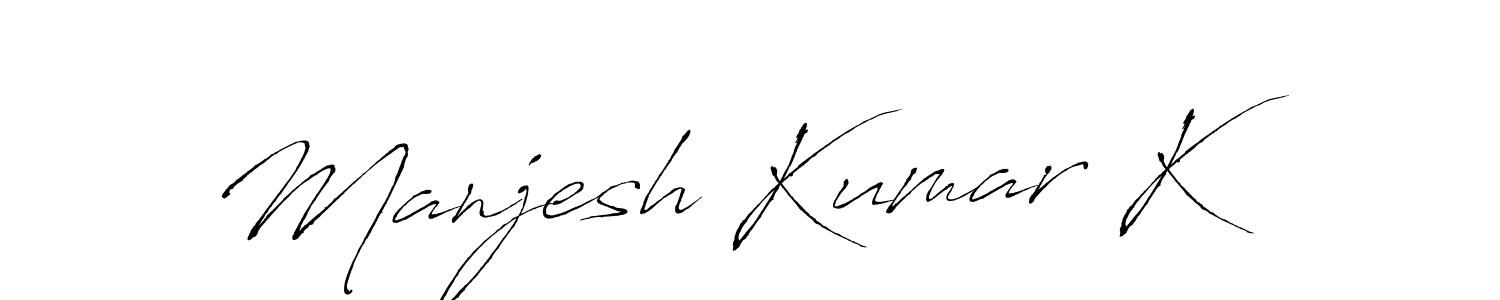 See photos of Manjesh Kumar K official signature by Spectra . Check more albums & portfolios. Read reviews & check more about Antro_Vectra font. Manjesh Kumar K signature style 6 images and pictures png