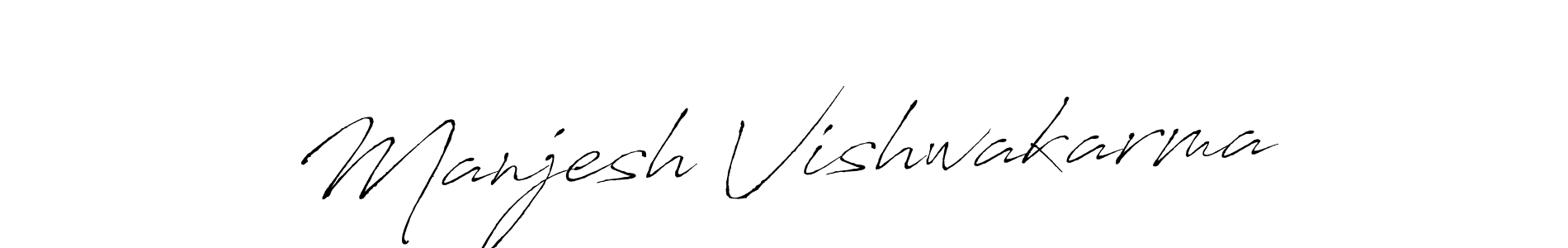 How to make Manjesh Vishwakarma signature? Antro_Vectra is a professional autograph style. Create handwritten signature for Manjesh Vishwakarma name. Manjesh Vishwakarma signature style 6 images and pictures png