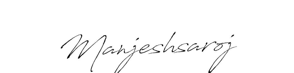 Create a beautiful signature design for name Manjeshsaroj. With this signature (Antro_Vectra) fonts, you can make a handwritten signature for free. Manjeshsaroj signature style 6 images and pictures png