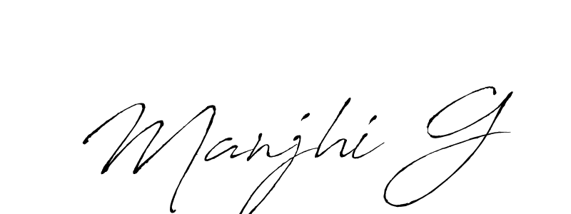 Also You can easily find your signature by using the search form. We will create Manjhi G name handwritten signature images for you free of cost using Antro_Vectra sign style. Manjhi G signature style 6 images and pictures png