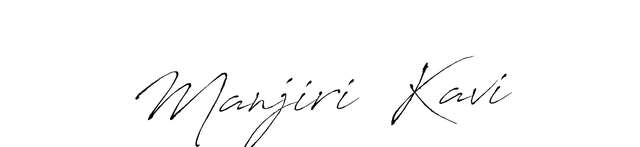 You can use this online signature creator to create a handwritten signature for the name Manjiri  Kavi. This is the best online autograph maker. Manjiri  Kavi signature style 6 images and pictures png