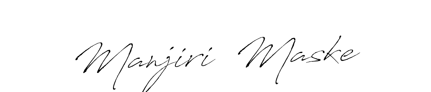 Use a signature maker to create a handwritten signature online. With this signature software, you can design (Antro_Vectra) your own signature for name Manjiri  Maske. Manjiri  Maske signature style 6 images and pictures png
