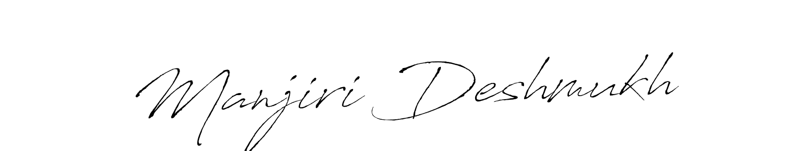 You can use this online signature creator to create a handwritten signature for the name Manjiri Deshmukh. This is the best online autograph maker. Manjiri Deshmukh signature style 6 images and pictures png