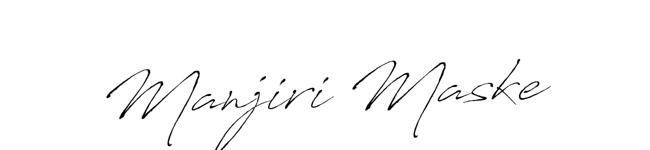 Also we have Manjiri Maske name is the best signature style. Create professional handwritten signature collection using Antro_Vectra autograph style. Manjiri Maske signature style 6 images and pictures png