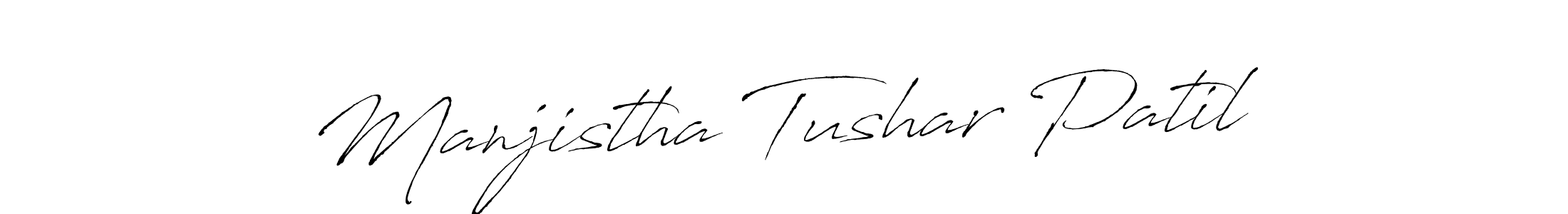 Design your own signature with our free online signature maker. With this signature software, you can create a handwritten (Antro_Vectra) signature for name Manjistha Tushar Patil. Manjistha Tushar Patil signature style 6 images and pictures png