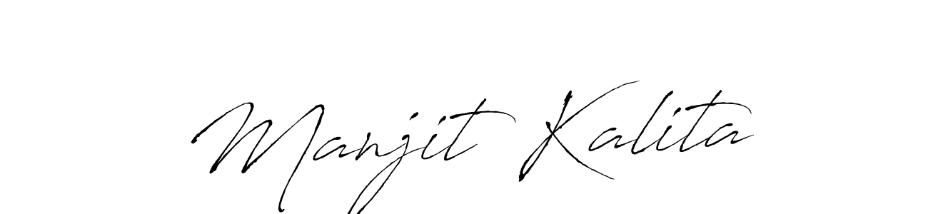 You can use this online signature creator to create a handwritten signature for the name Manjit Kalita. This is the best online autograph maker. Manjit Kalita signature style 6 images and pictures png