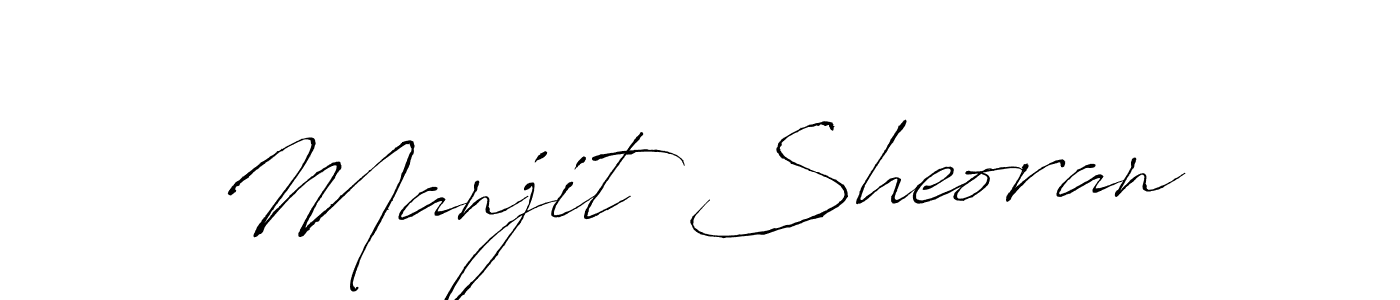 Manjit Sheoran stylish signature style. Best Handwritten Sign (Antro_Vectra) for my name. Handwritten Signature Collection Ideas for my name Manjit Sheoran. Manjit Sheoran signature style 6 images and pictures png