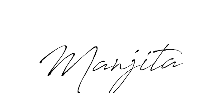 Also we have Manjita name is the best signature style. Create professional handwritten signature collection using Antro_Vectra autograph style. Manjita signature style 6 images and pictures png