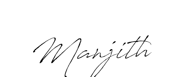 if you are searching for the best signature style for your name Manjith. so please give up your signature search. here we have designed multiple signature styles  using Antro_Vectra. Manjith signature style 6 images and pictures png