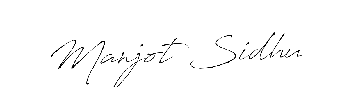 Create a beautiful signature design for name Manjot Sidhu. With this signature (Antro_Vectra) fonts, you can make a handwritten signature for free. Manjot Sidhu signature style 6 images and pictures png