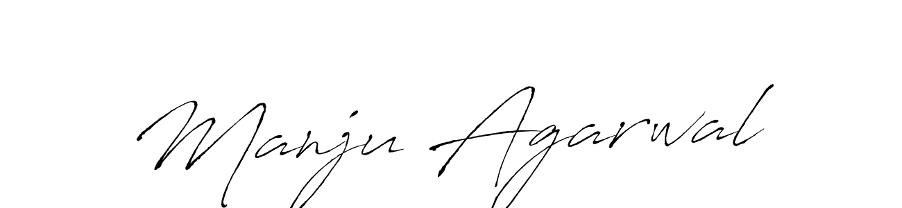 Antro_Vectra is a professional signature style that is perfect for those who want to add a touch of class to their signature. It is also a great choice for those who want to make their signature more unique. Get Manju Agarwal name to fancy signature for free. Manju Agarwal signature style 6 images and pictures png