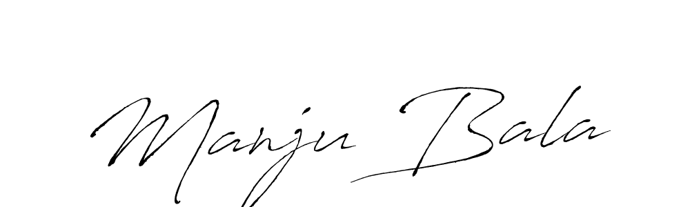 Manju Bala stylish signature style. Best Handwritten Sign (Antro_Vectra) for my name. Handwritten Signature Collection Ideas for my name Manju Bala. Manju Bala signature style 6 images and pictures png