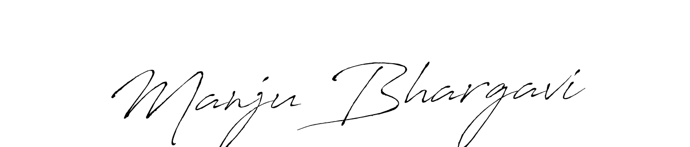 Design your own signature with our free online signature maker. With this signature software, you can create a handwritten (Antro_Vectra) signature for name Manju Bhargavi. Manju Bhargavi signature style 6 images and pictures png