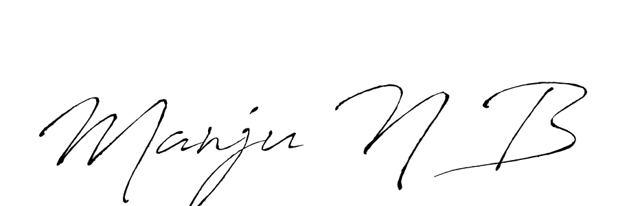 Here are the top 10 professional signature styles for the name Manju N B. These are the best autograph styles you can use for your name. Manju N B signature style 6 images and pictures png