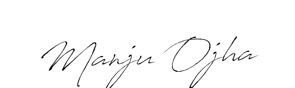 Also we have Manju Ojha name is the best signature style. Create professional handwritten signature collection using Antro_Vectra autograph style. Manju Ojha signature style 6 images and pictures png