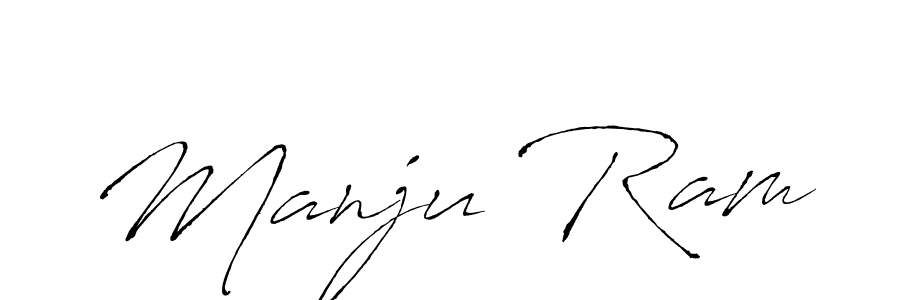 You should practise on your own different ways (Antro_Vectra) to write your name (Manju Ram) in signature. don't let someone else do it for you. Manju Ram signature style 6 images and pictures png