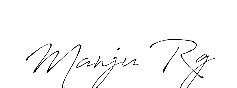 How to make Manju Rg name signature. Use Antro_Vectra style for creating short signs online. This is the latest handwritten sign. Manju Rg signature style 6 images and pictures png