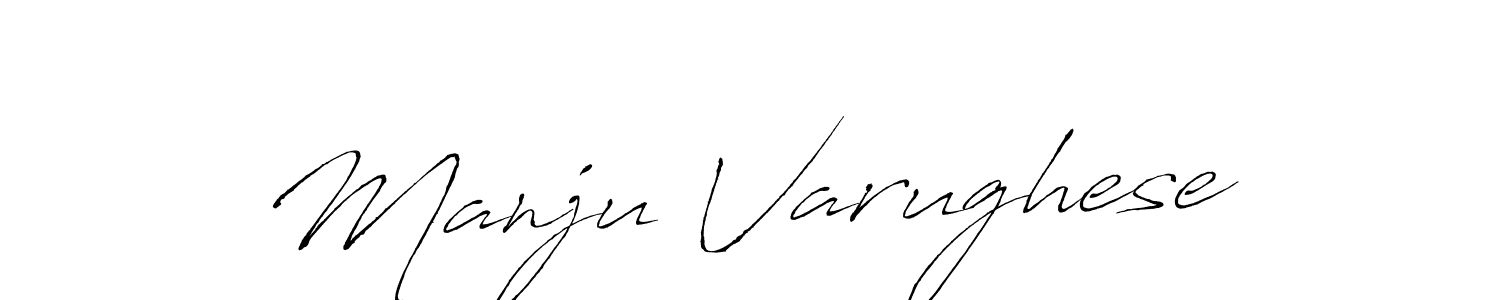 Antro_Vectra is a professional signature style that is perfect for those who want to add a touch of class to their signature. It is also a great choice for those who want to make their signature more unique. Get Manju Varughese name to fancy signature for free. Manju Varughese signature style 6 images and pictures png