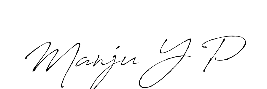 It looks lik you need a new signature style for name Manju Y P. Design unique handwritten (Antro_Vectra) signature with our free signature maker in just a few clicks. Manju Y P signature style 6 images and pictures png