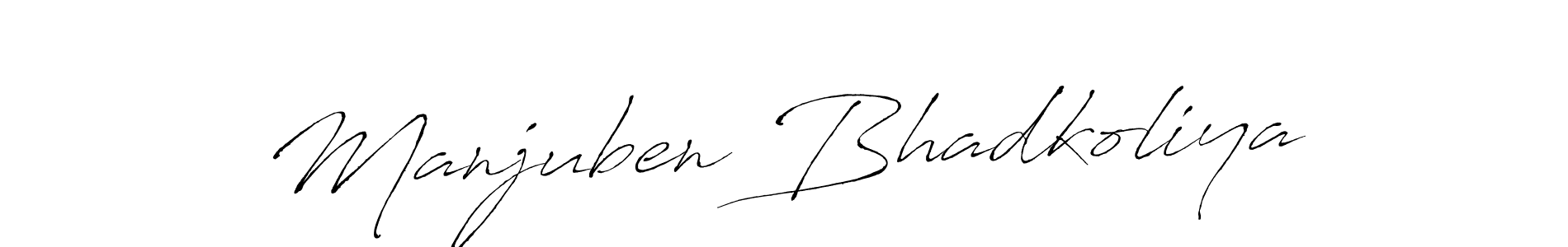 Use a signature maker to create a handwritten signature online. With this signature software, you can design (Antro_Vectra) your own signature for name Manjuben Bhadkoliya. Manjuben Bhadkoliya signature style 6 images and pictures png