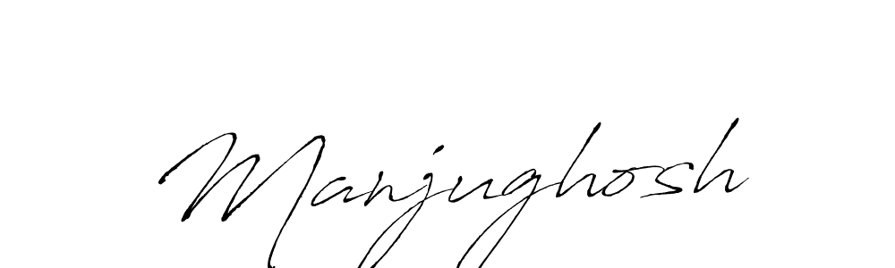 Create a beautiful signature design for name Manjughosh. With this signature (Antro_Vectra) fonts, you can make a handwritten signature for free. Manjughosh signature style 6 images and pictures png