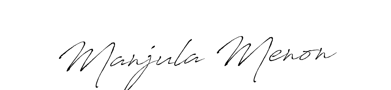 Also You can easily find your signature by using the search form. We will create Manjula Menon name handwritten signature images for you free of cost using Antro_Vectra sign style. Manjula Menon signature style 6 images and pictures png