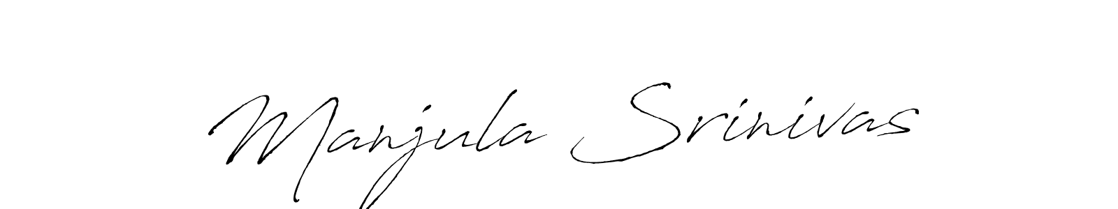Use a signature maker to create a handwritten signature online. With this signature software, you can design (Antro_Vectra) your own signature for name Manjula Srinivas. Manjula Srinivas signature style 6 images and pictures png