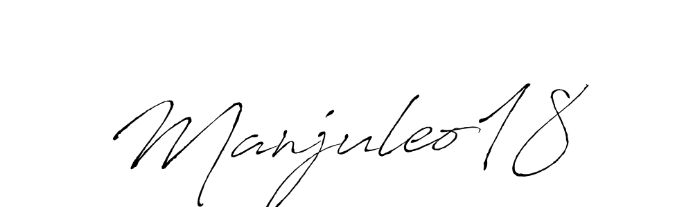 Manjuleo18 stylish signature style. Best Handwritten Sign (Antro_Vectra) for my name. Handwritten Signature Collection Ideas for my name Manjuleo18. Manjuleo18 signature style 6 images and pictures png