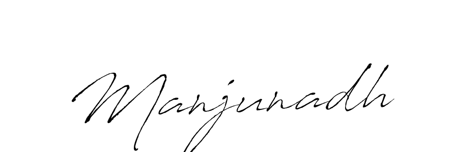 How to make Manjunadh name signature. Use Antro_Vectra style for creating short signs online. This is the latest handwritten sign. Manjunadh signature style 6 images and pictures png