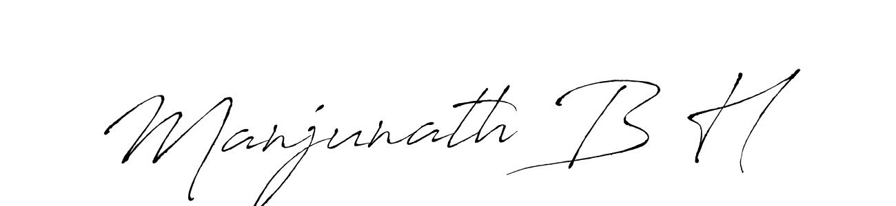 The best way (Antro_Vectra) to make a short signature is to pick only two or three words in your name. The name Manjunath B H include a total of six letters. For converting this name. Manjunath B H signature style 6 images and pictures png