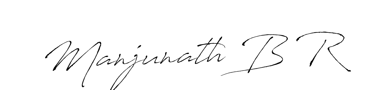 Use a signature maker to create a handwritten signature online. With this signature software, you can design (Antro_Vectra) your own signature for name Manjunath B R. Manjunath B R signature style 6 images and pictures png