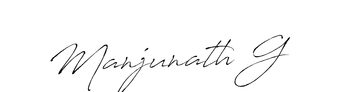 Manjunath G stylish signature style. Best Handwritten Sign (Antro_Vectra) for my name. Handwritten Signature Collection Ideas for my name Manjunath G. Manjunath G signature style 6 images and pictures png